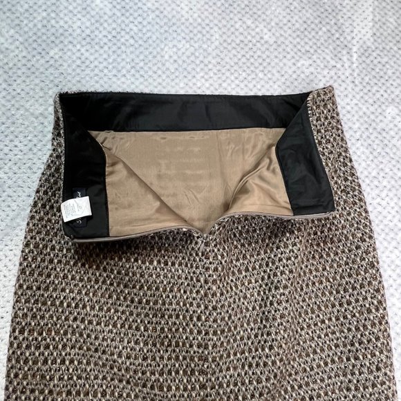 J. Crew Timber Metallic Tweed Pencil Skirt Wool Size 8 - Picture 5 of 11
